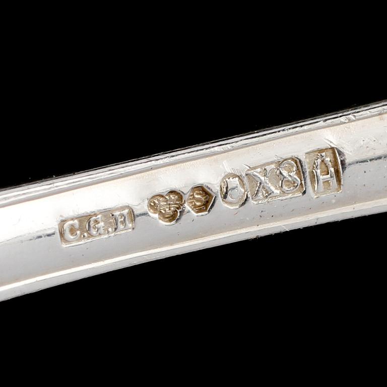 BESTICKSERVIS, 200 delar, silver "Prins Albert", omkring 1900-talets mitt, vikt ca 10885 g.