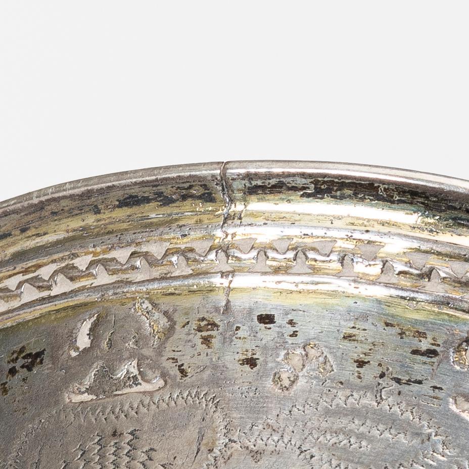 Two Swedish silver beakers, 18th century.