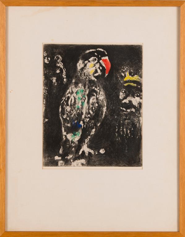 MARC CHAGALL, etching, plate signed.
