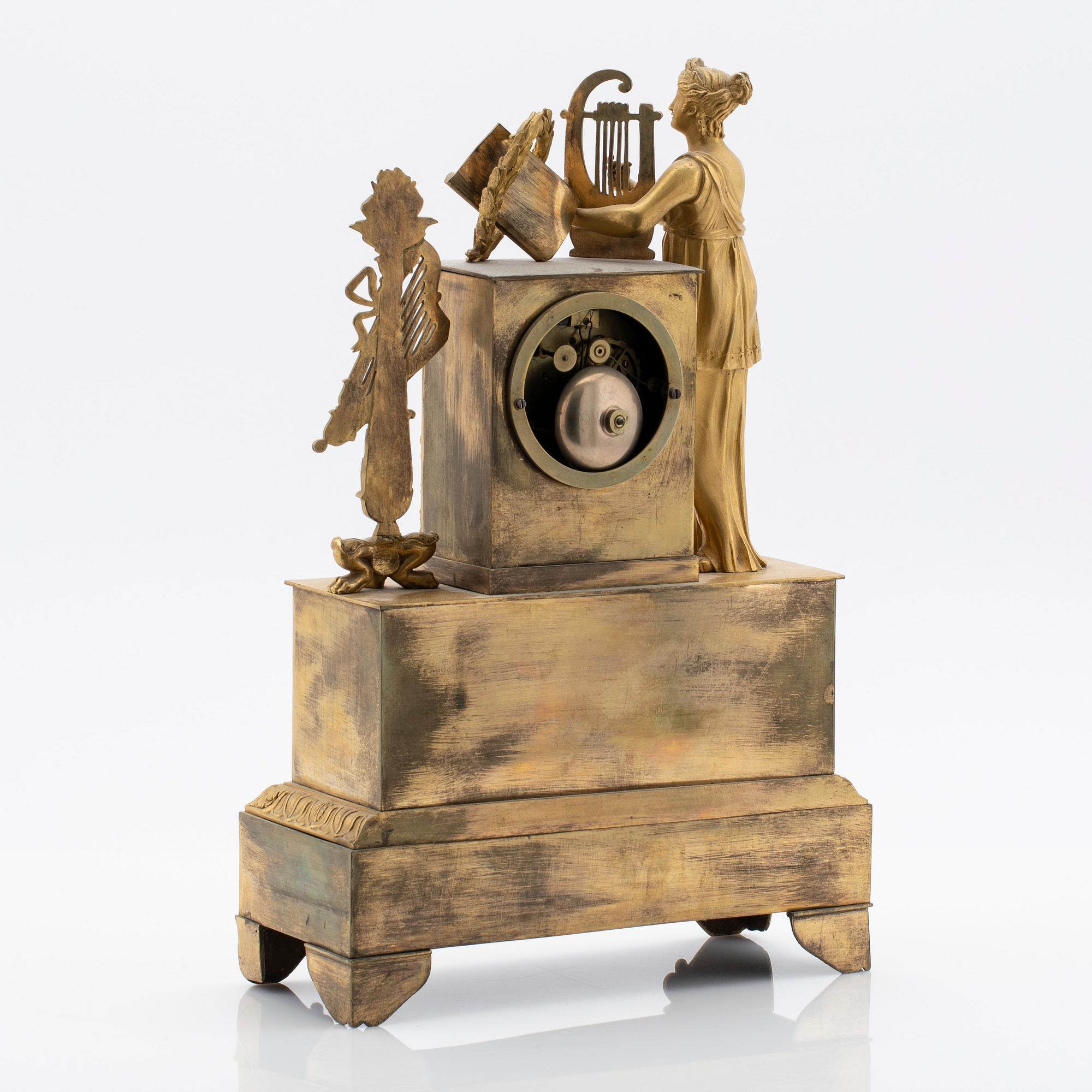 Table pendulum clock, Empire, France, 19th century.