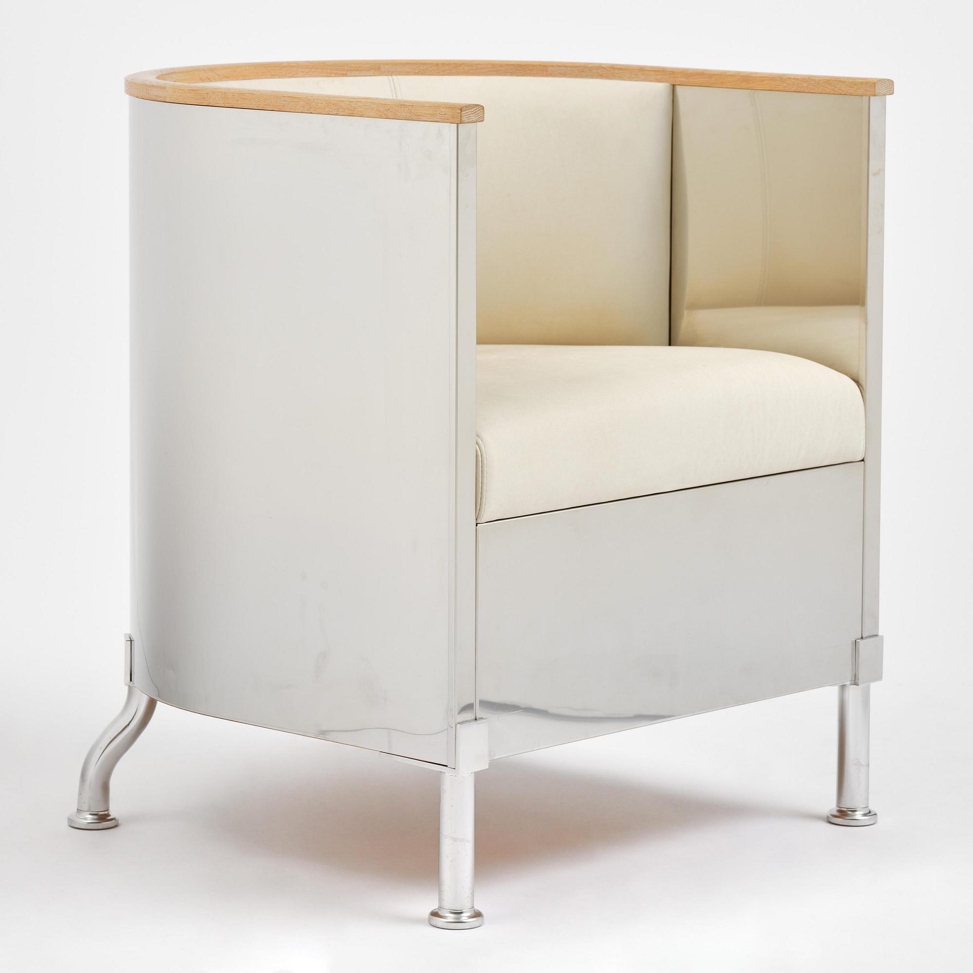 Mats Theselius, an "Inox" armchair, ed. 81/199, Källemo, Värnamo, post 2015.