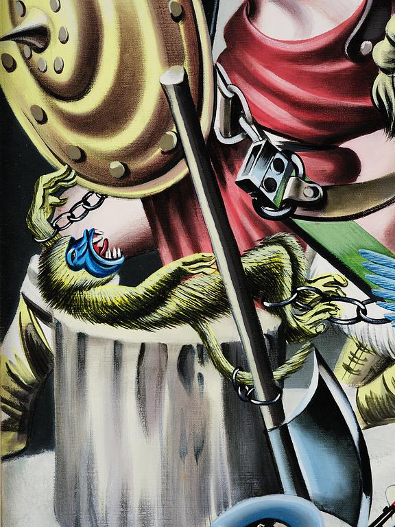 Erró (Gudmundur Gudmundsson), "Organe et Philippe V".