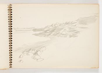 Lotte Laserstein, 4 skissböcker med blyertsteckningar.