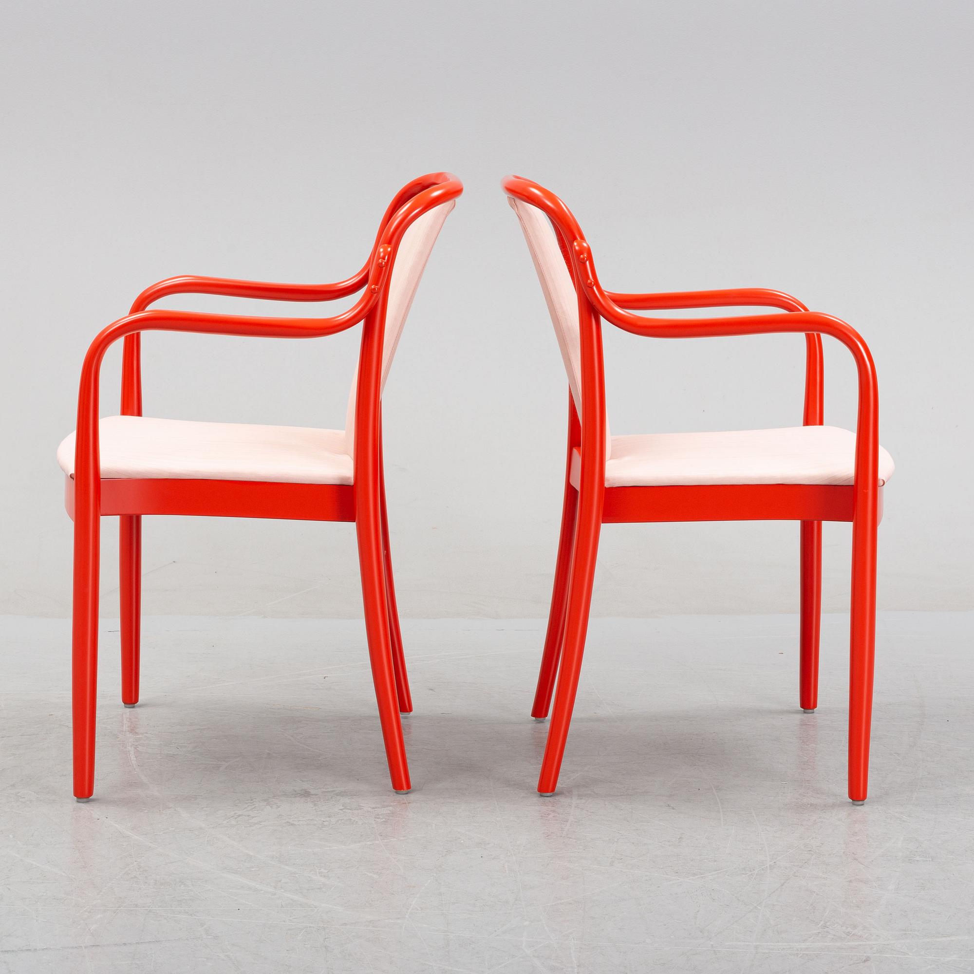 Jack Ränge och Beata Heuman, karmstolar, ett par, "Kaiser", Gemla, Diö, 1982 och 2021.