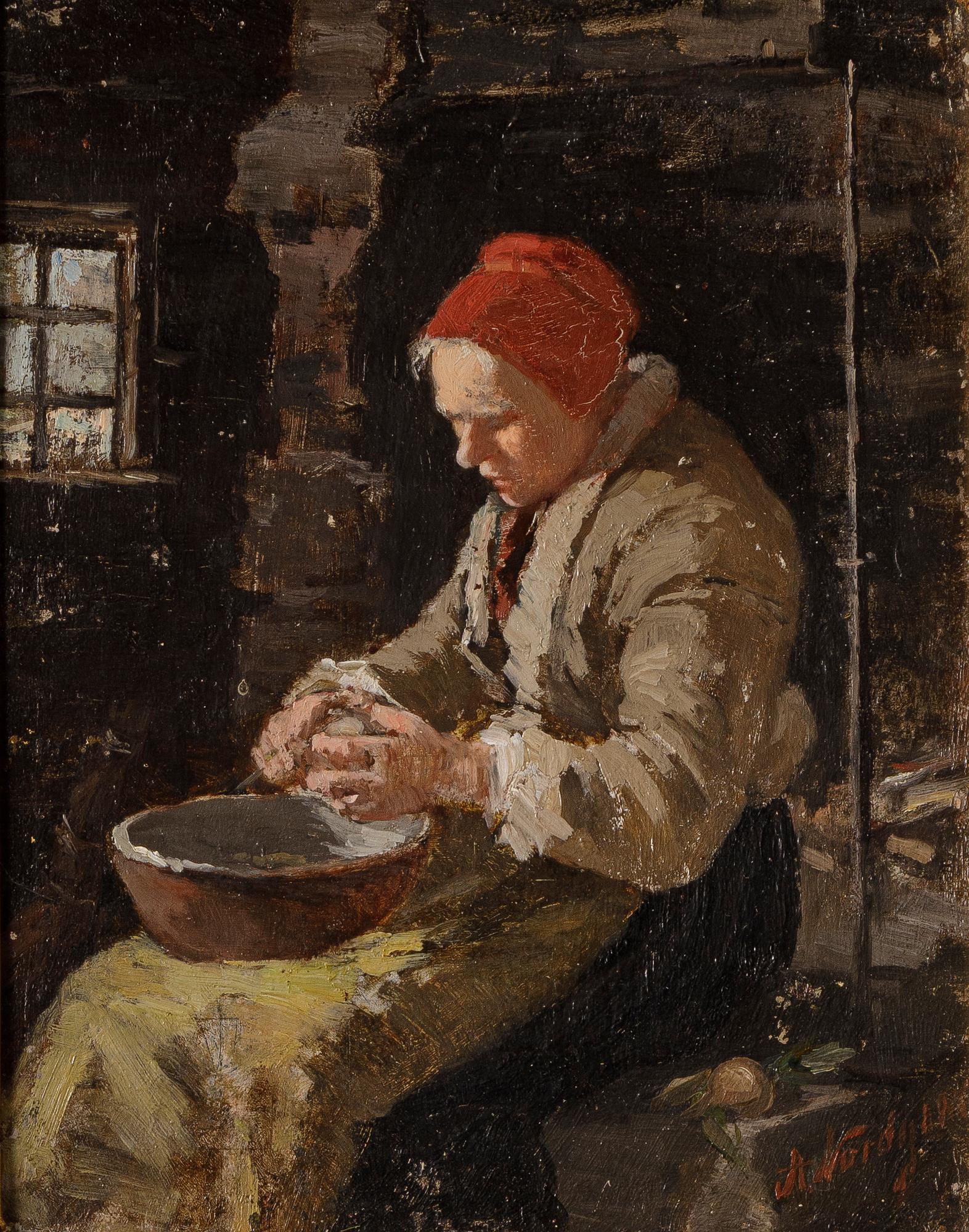 Anna Nordgren, Peel potatoes.