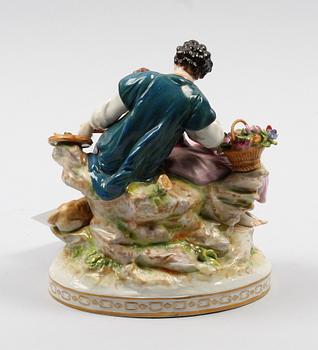 FIGURGRUPP, porslin. Volkstedt Rudolstadt, Tyskland.