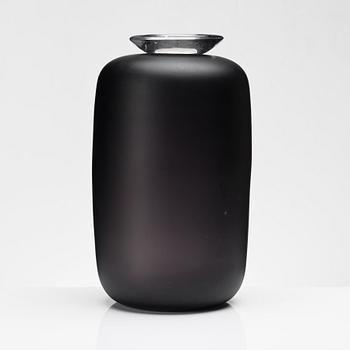 Anne Nilsson, a glass vase with cover, Kosta Boda, Sweden, limited ed 2/30.