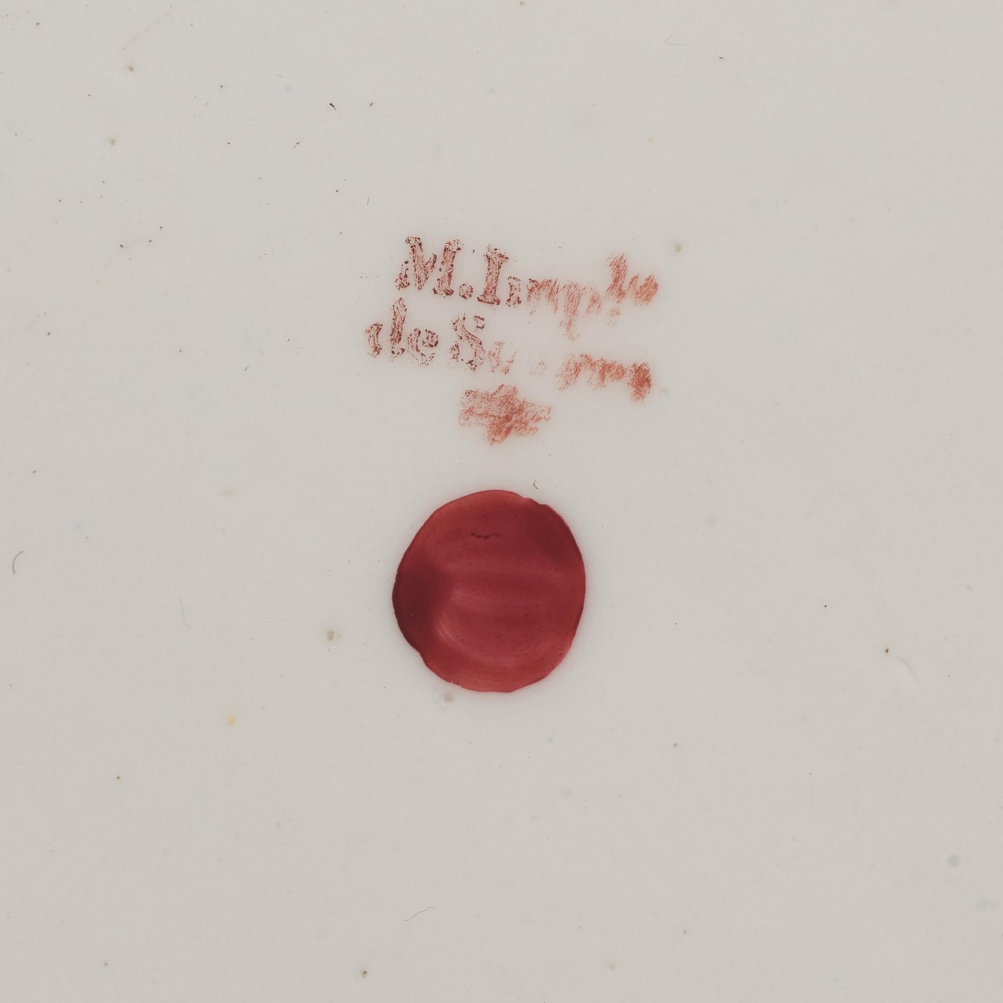 TALLRIKAR, 16 st, porslin.Sévrès, Paris, 1804-09, med Axel von Fersens monogram.