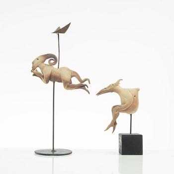 Bernt Törner, two stoneware sculptures.