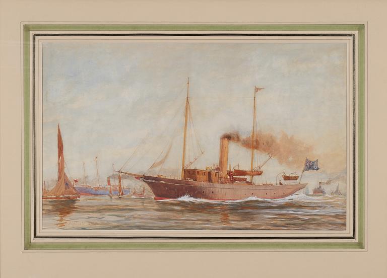Norman Wilkinson, Steam yacht of the Royal Yacht Club.