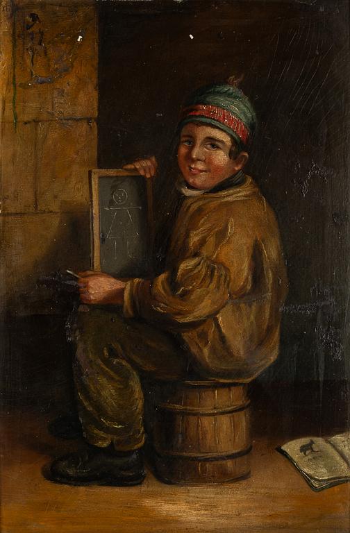 English artist, 19th century, Drawing boy.