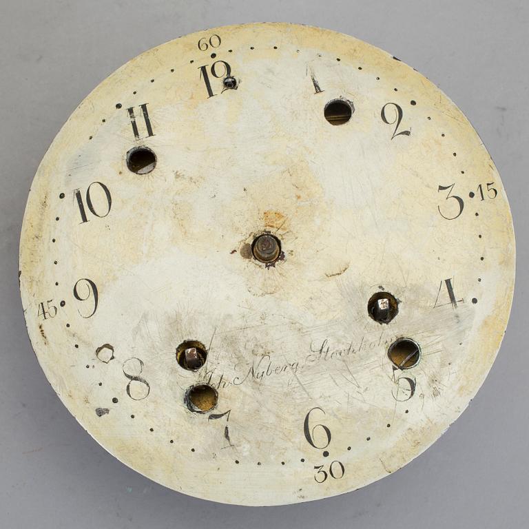 URVERK, 2 st, varav ett signerat Johan Nyberg, Stockholm (verksam 1787-1801).