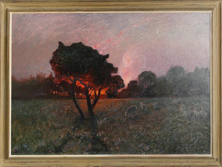 VALDEMAR NYSTRÖM, olja på duk, signerad och daterad 1903.