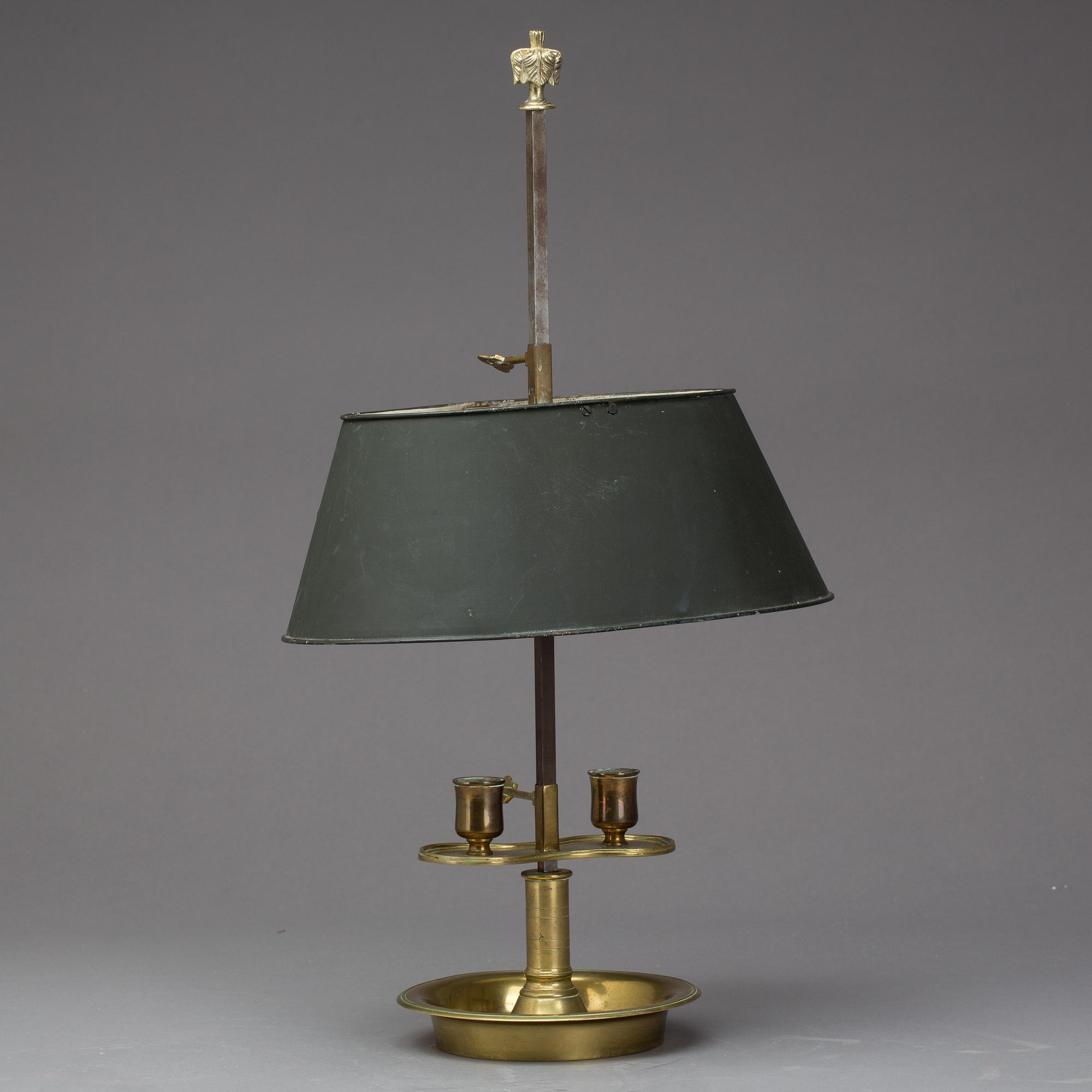 BORDSLAMPA, sk bouillottelampa. 1800-tal.