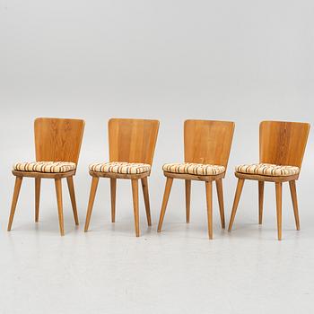 Göran Malmvall, four 'model 510' chairs, Svensk Fur, Karl Andersson & Sons, mid-20th century.