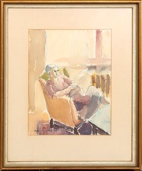 MAX WALTER SVANBERG, 2 akvareller, signerade, den ena daterad 36.