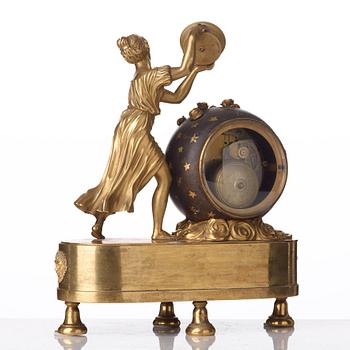 A French Empire early 19th century mantel clock.