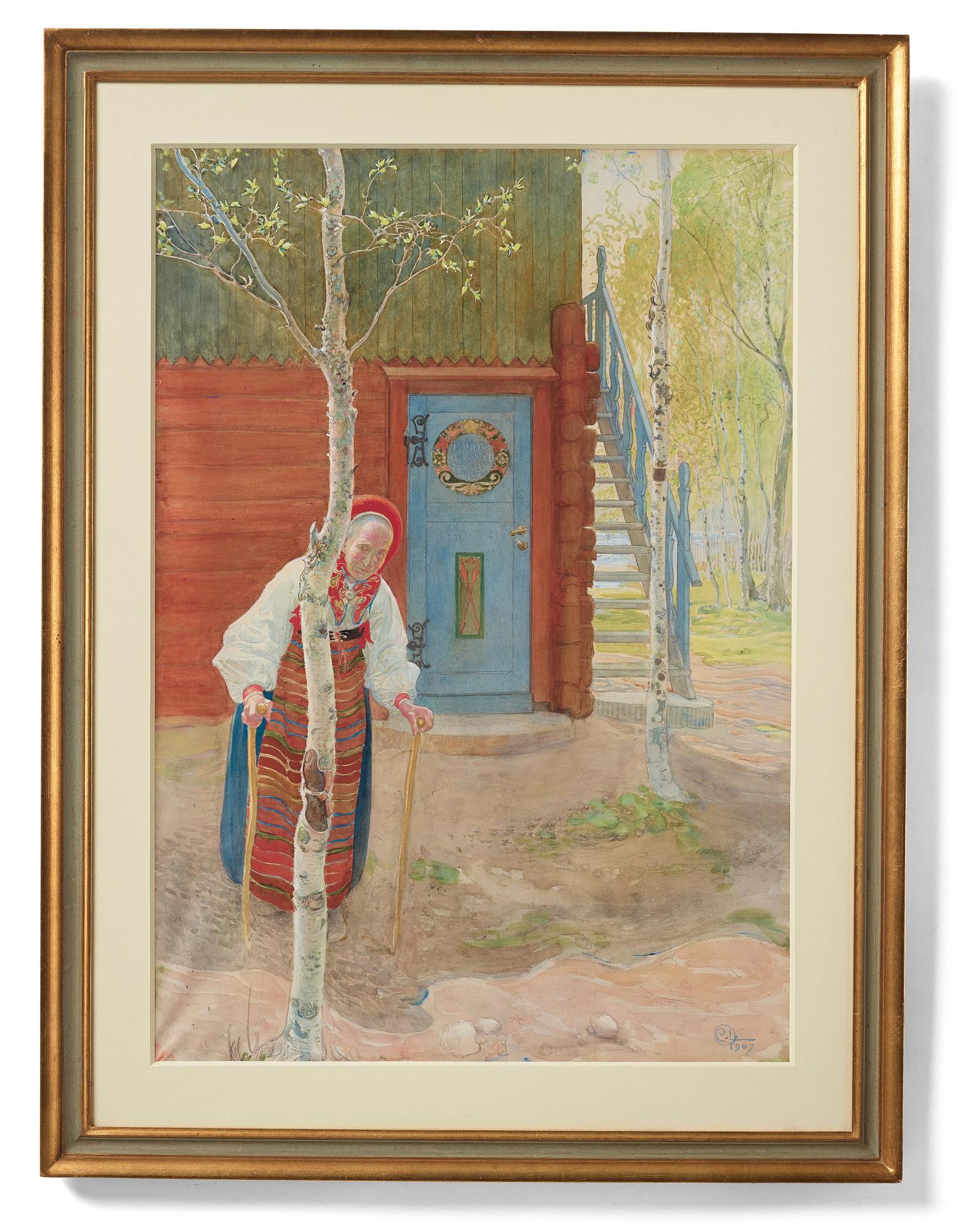 Carl Larsson, "Gumman i Maj månad".