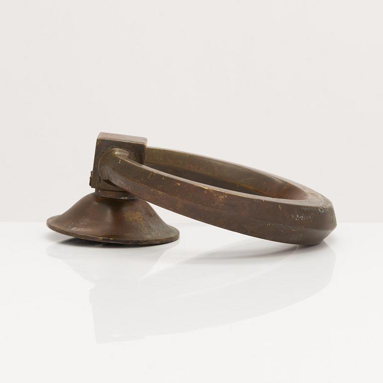 A first half of the 20th century bronze door knocker.