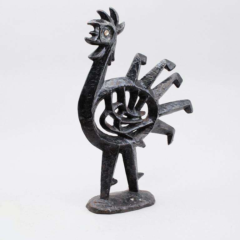 OLLE HERMANSSON, skulptur, gjutjärn, Husqvarna Vapenfabriksaktiebolag, 1960-tal.