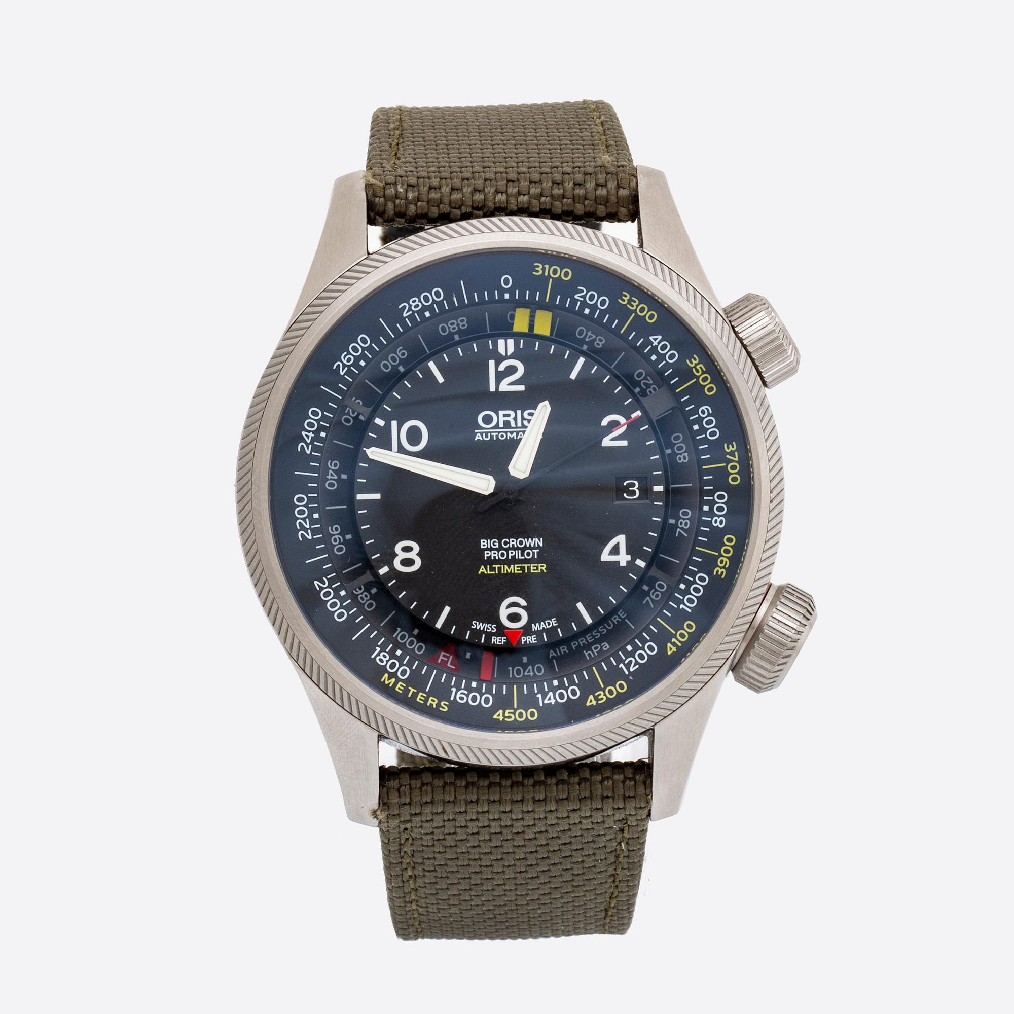 ORIS, Big Crown, Pro Pilot, Altimeter, wristwatch, 47 mm.