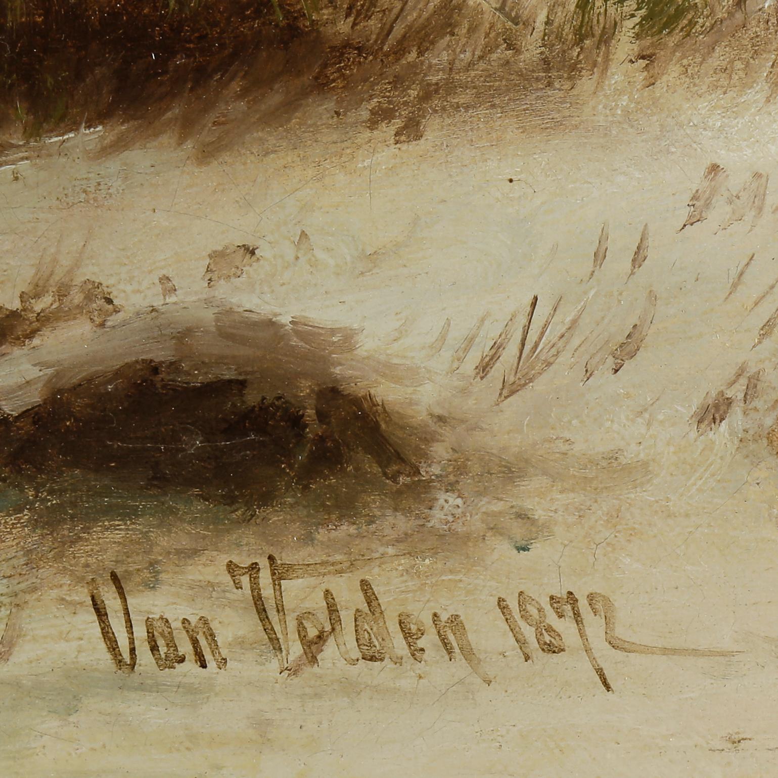 PETRUS VAN DER VELDEN, olja på duk, signerad och daterad 1872.