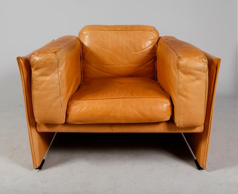 SOFFA OCH FÅTÖLJ, 2 del, "Duc", Mario Bellini, Cassina, Italien.