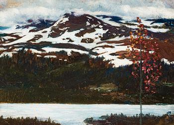 10. Helmer Osslund, Northern landscape in autumn.