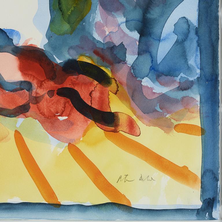 Peter Dahl, watercolour, signed Peter Dahl.