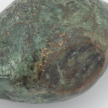 Henrik Allert, skulptur, patinerad brons, signerad.