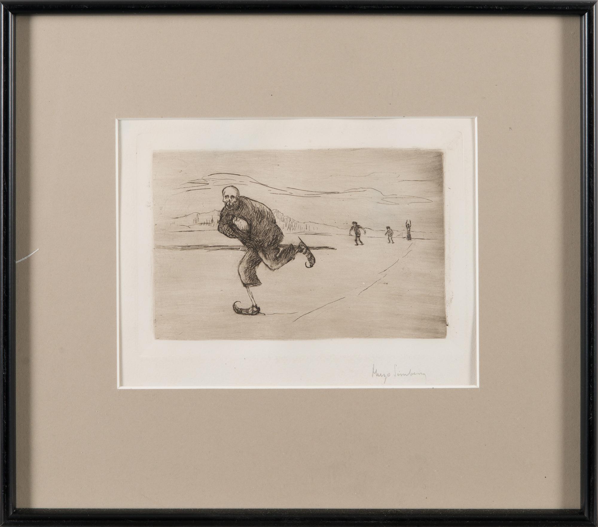 etching and drypoint, later signature.