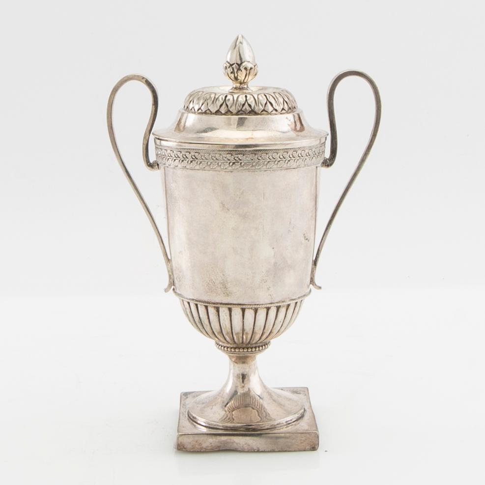 Senapskanna silver troligen England/Irland tidigt 1800-tal.