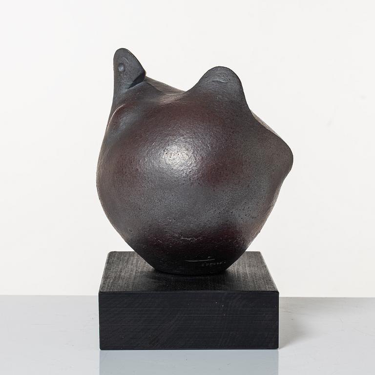 Claes Thell, skulpturer, 2 st, signerade.