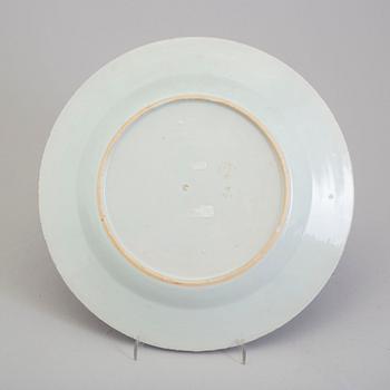 13 blue and white export porcelain plates, Qing dynasty, Qianlong (1736-95).