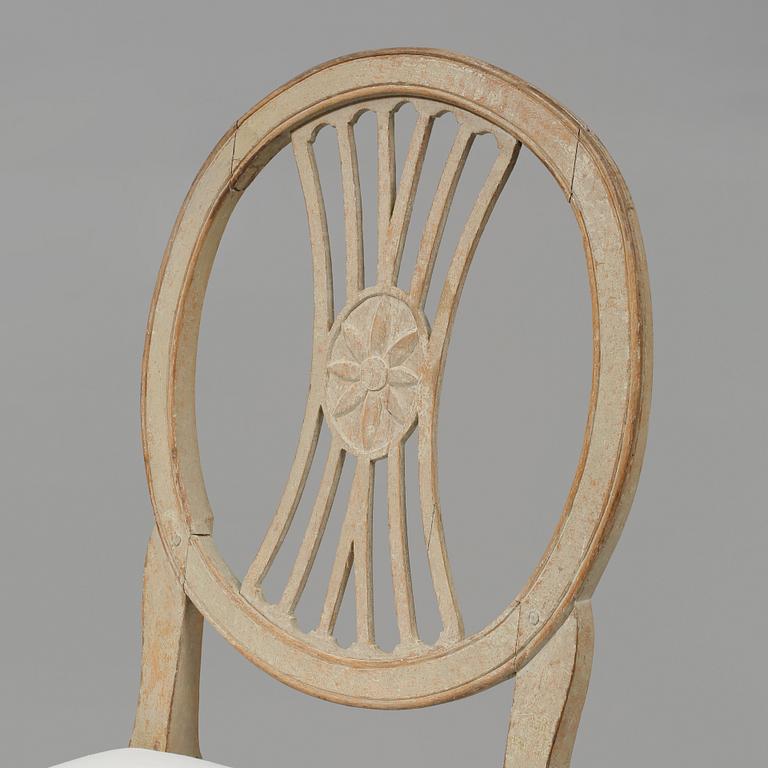 STOLAR, ett par, gustavianska, sent 1700-tal/tidigt 1800-tal.