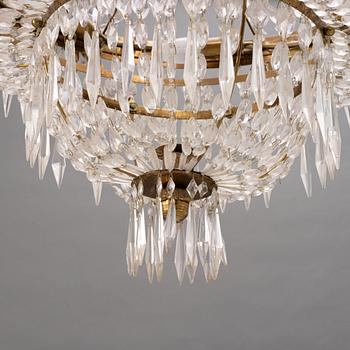 Chandelier, late Empire, 19th century.