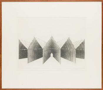 Pentti Lumikangas, aquatint and drypoint, signed and dated 1970, marked epr. d'artiste.