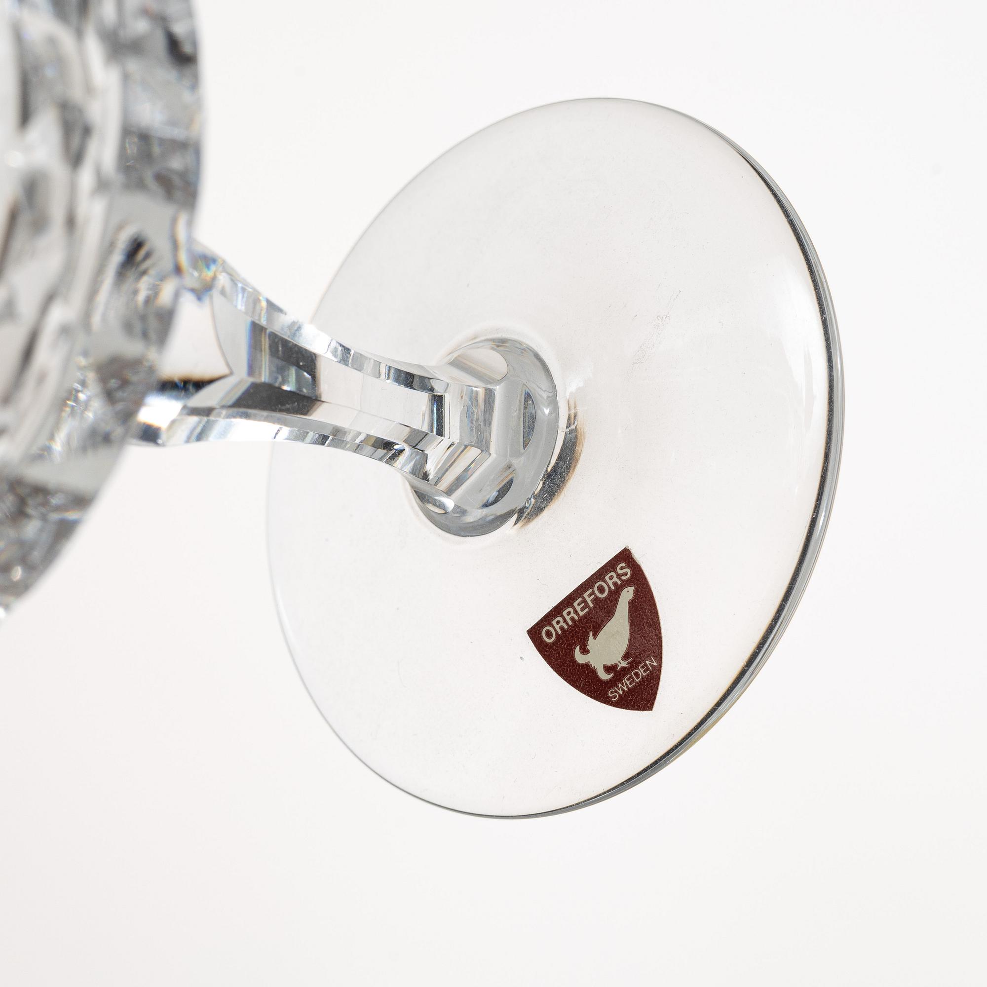 Göran Wärff, A 50 pieces glass service, "Prince", Kosta Boda, late 20th century.