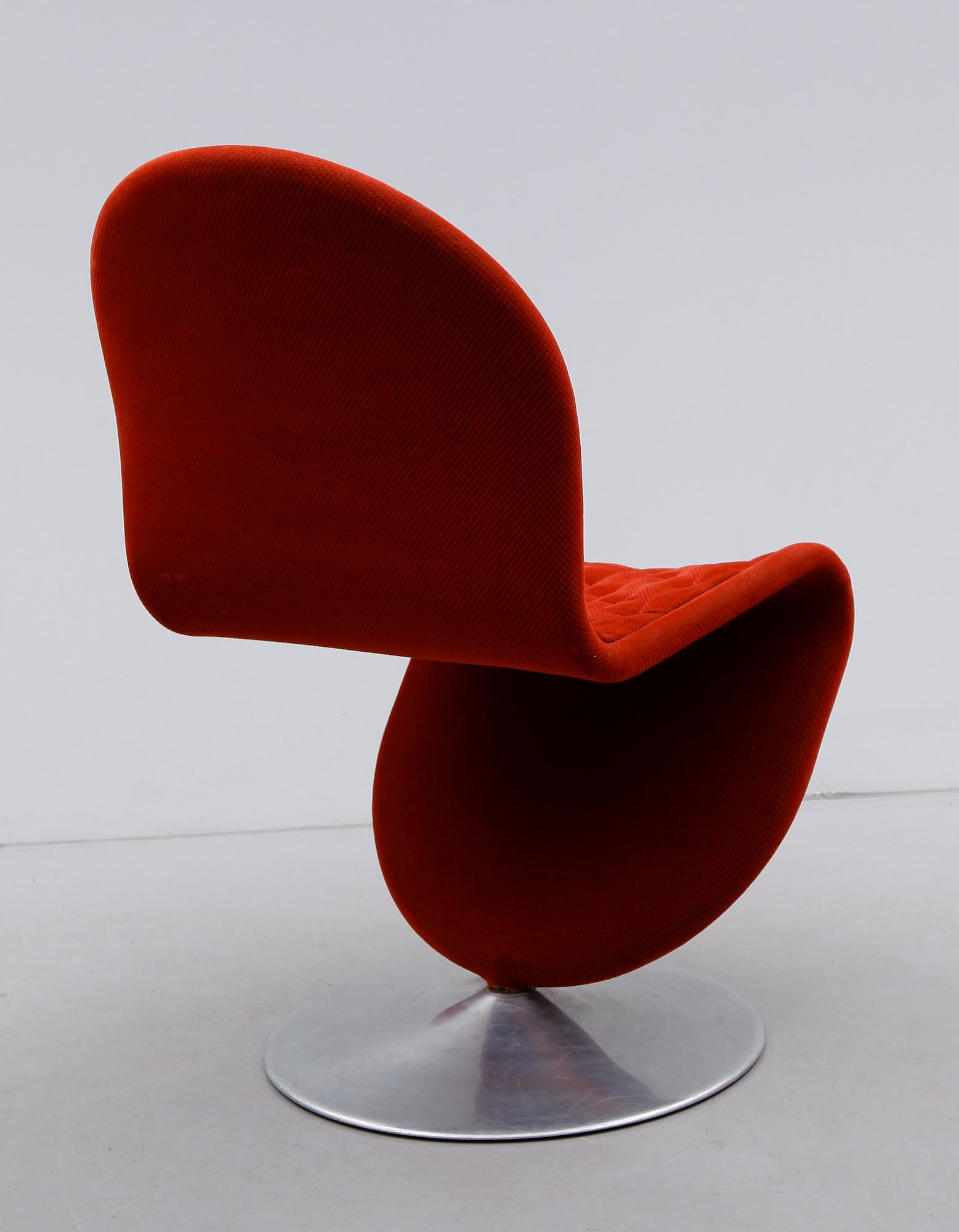STOL, Verner Panton, "System 1-2-3", Fritz Hansen, Danmark 1970-tal.