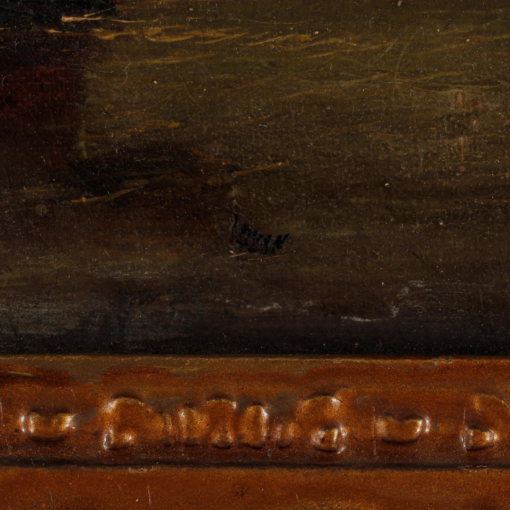 OKÄND KONSTNÄR, olja på duk, ej signerad, 1800-tal.