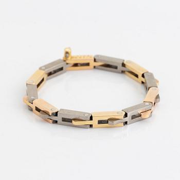 Glenn Roll, armband 18K guld i två färger.
