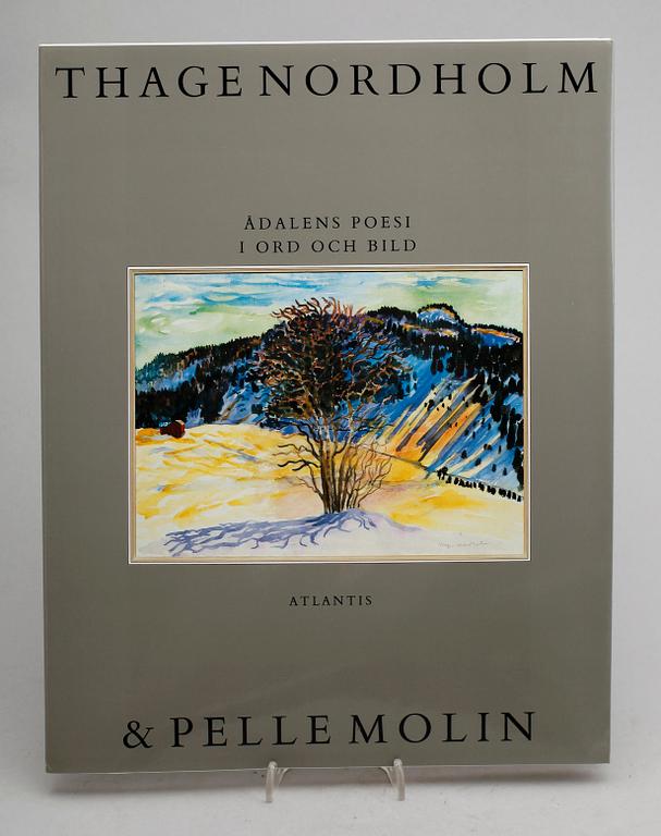 BOK, "Ådalens Poesi i Ord och Bild", Thage Nordholm och Pelle Molin. Bilbliofilutgåva 97/175. Atlantis 1988.