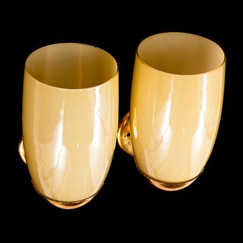 PAAVO TYNELL, a pair of mid 20th century wall lights for Idman. Finland.