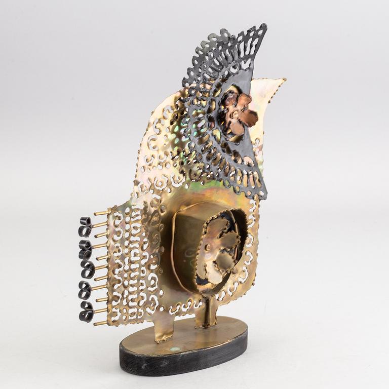OKÄND KONSTNÄR, skulptur, metall. 1960-tal.