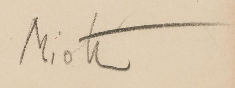 JEAN MIOTTE, färglitografi, sign, numr 63/75.