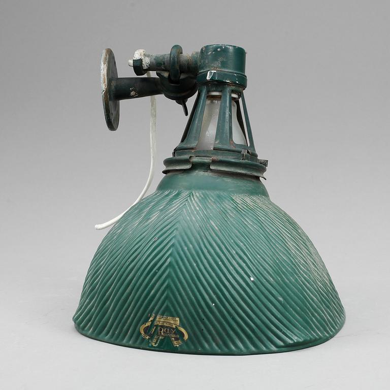 INDUSTRILAMPA, mercuryglas, "X-Ray", Chicago, 1900-talets början, etikettmärkt och märkt.