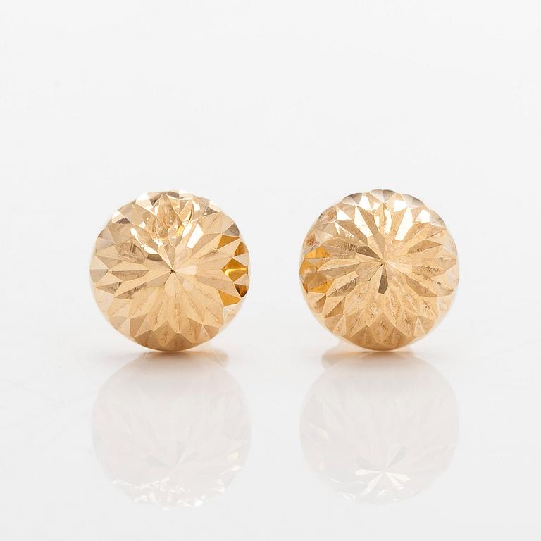 Örhängen,18K guld, utländska stämplar.