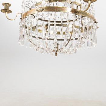 Chandelier, late Gustavian, circa 1800.