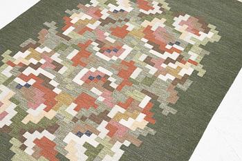 Erik Lundberg, a 'Korall' flat weave rug, c. 217 x 141 cm.