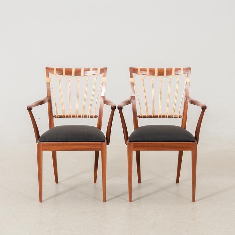 Josef Frank, armchairs a pair, model 1165, Svenskt Tenn.
